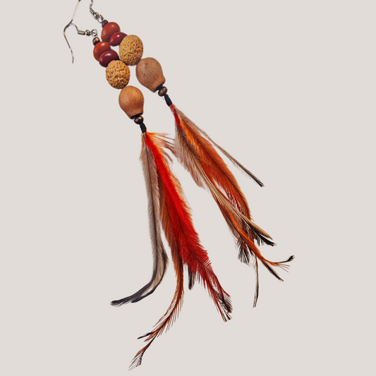 Emu Feather Earings by Emma Lake Artworks